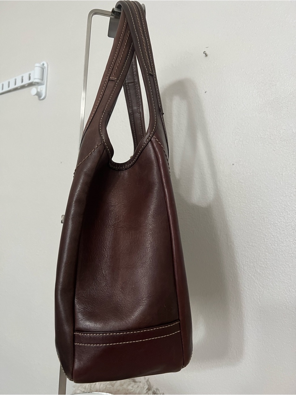 Coach Ergo Legacy Dark Brown Shoulder Bag with Brass Accent - Picture 6 of 17